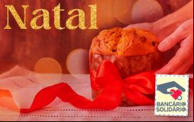 Arte da campanha de Natal do Bancário Solidário