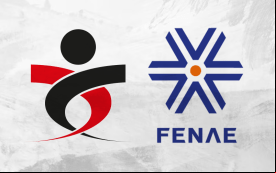 Logotipos do Sindicato dos Bancários de São Paulo e da Fenae, lado a lado, em fundo em tons de cinza