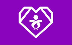 Imagem do logo do Sindicato dentro de um coração com um fundo lilás