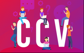 Imagem com as letras CCV