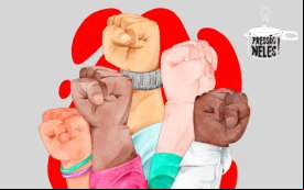Ilustração de mãos levantadas para cima