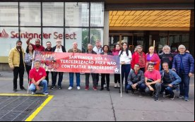 Sindicato protesta contra fraudes e demissões em agências do Santander