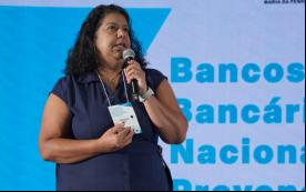 Ivone Silva, presidenta do Sindicato, no lançamento do Programa Nacional de Iniciativas de Prevenção à Violência contra as Mulheres