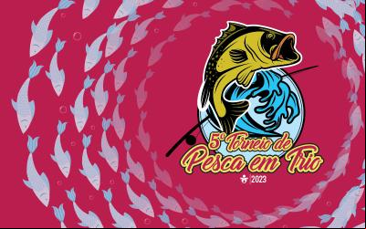 Logotipo do 5º Torneio de Pesca em Trios do Sindicato dos Bancários