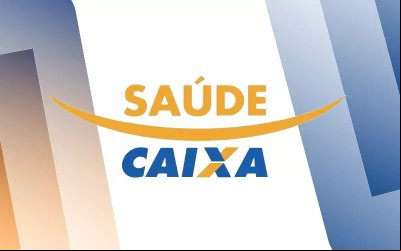 Imagem com o logo do Saúde Caixa