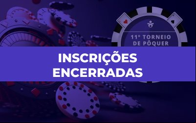 As vagas para inscrição se esgotaram no dia 27/05
