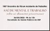 Arte tem informações sobre o 103 Forum de saúde mental na USP