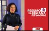 Fotografia de Erica de Oliveira, secretária de Imprensa do Sindicato e apresentadora do Resumo da Semana, acompanhada da frase Resumo da Semana